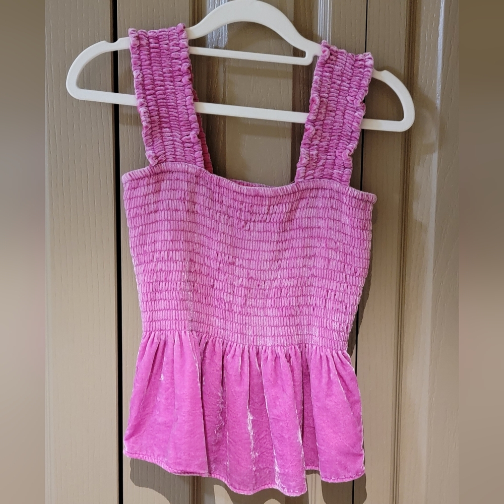 Anthropologie velvet tank